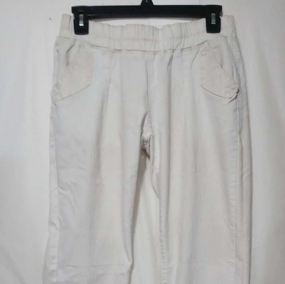 Cream Jogger Jeans
